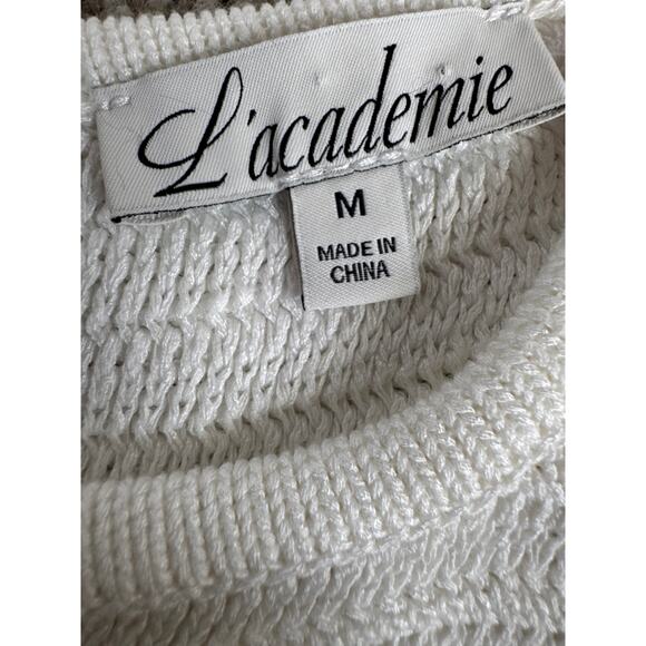 NEW REVOLVE L’Academie by Marianna Haylee Mini Dress White Size Medium NWT - Picture 5 of 13